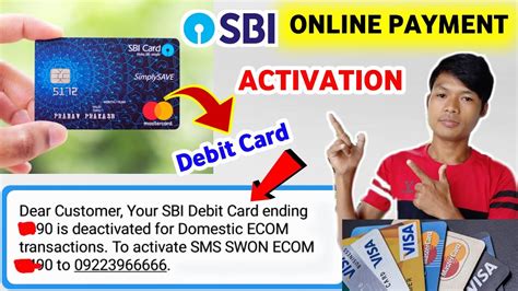 sbi debit card deactivated for domestic contactless transaction|Manage ATM Card .